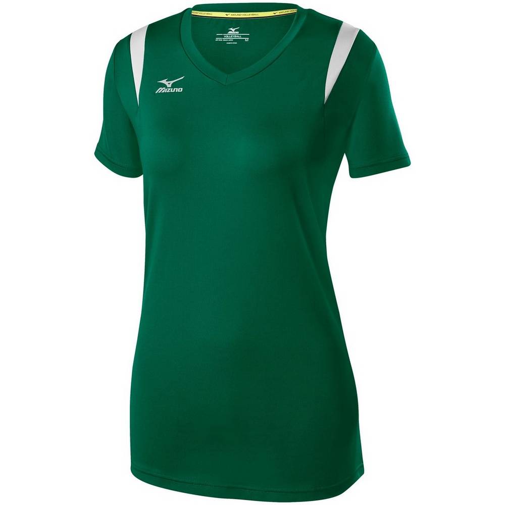 Jersey Mizuno Voleibol Balboa 5.0 Long Sleeve Para Mujer Verdes/Plateados 0973516-DF